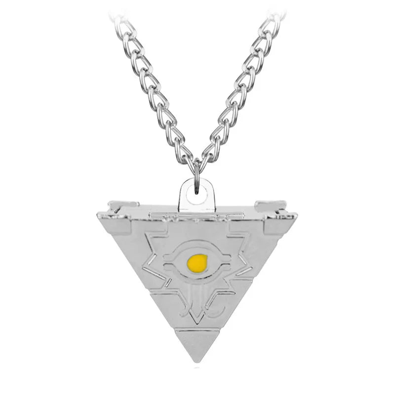 Yu-Gi-Oh! Yugi Muto Keychain - 3D Millennium Puzzle & Millennium Wheel Pendant