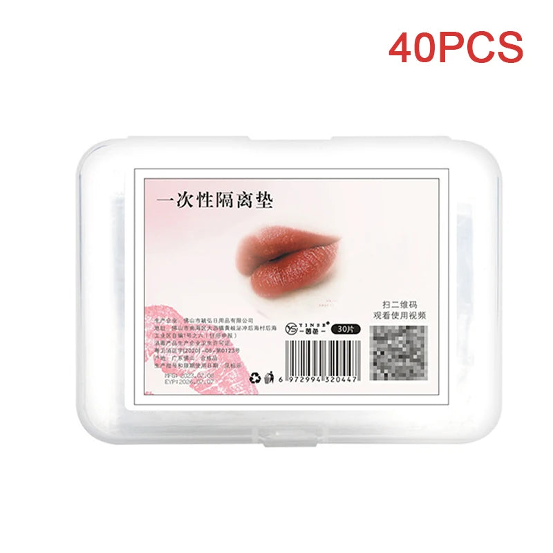 30/40pcs Microblading Lip Isolation Pads — Disposable Protective Film for Permanent Makeup Tattoo Accessories