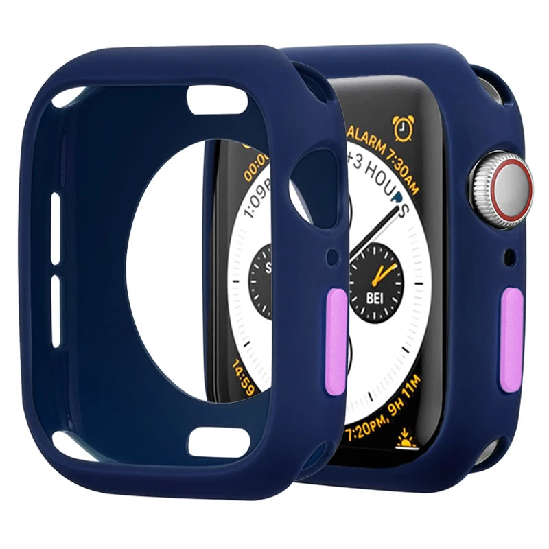 Silicone Protective Case for Apple Watch Series & Ultra - Shockproof Cover for 38mm–49mm Models