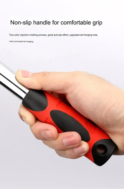 72-Tooth Carbon Steel Retractable Ratchet Wrench — 1/4, 3/8, 1/2 Automatic Quick-Release Multifunctional Hand Tool