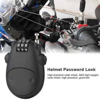 Universal Motorcycle Helmet Password Lock - Telescopic Wire Rope Steel Cable Code Lock for Suitcases, Cars, and More