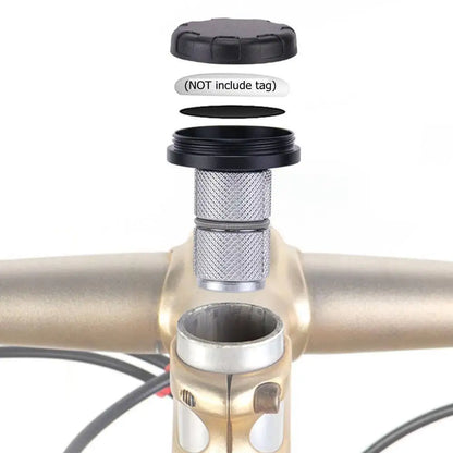 Apple AirTag Bike Mount - Bicycle Front Fork Down Tube Anti-Theft Tracker Holder Headset Cap Cover