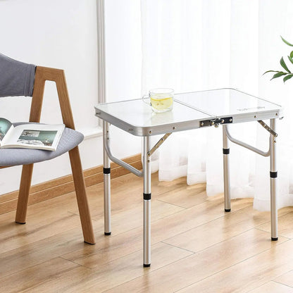 Outdoor Portable Foldable Table – Ultralight Aluminum Camping & Picnic Table with High Bearing Capacity for Nature Hikes