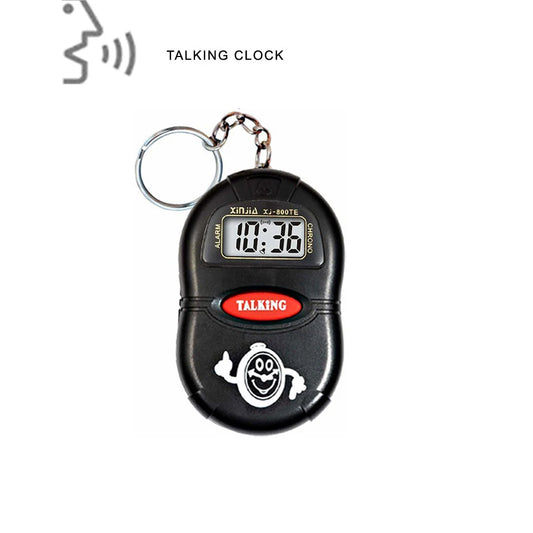 Talking Digital Alarm Clock - Voice Time Announcement Clock for Blind, Elderly & Children