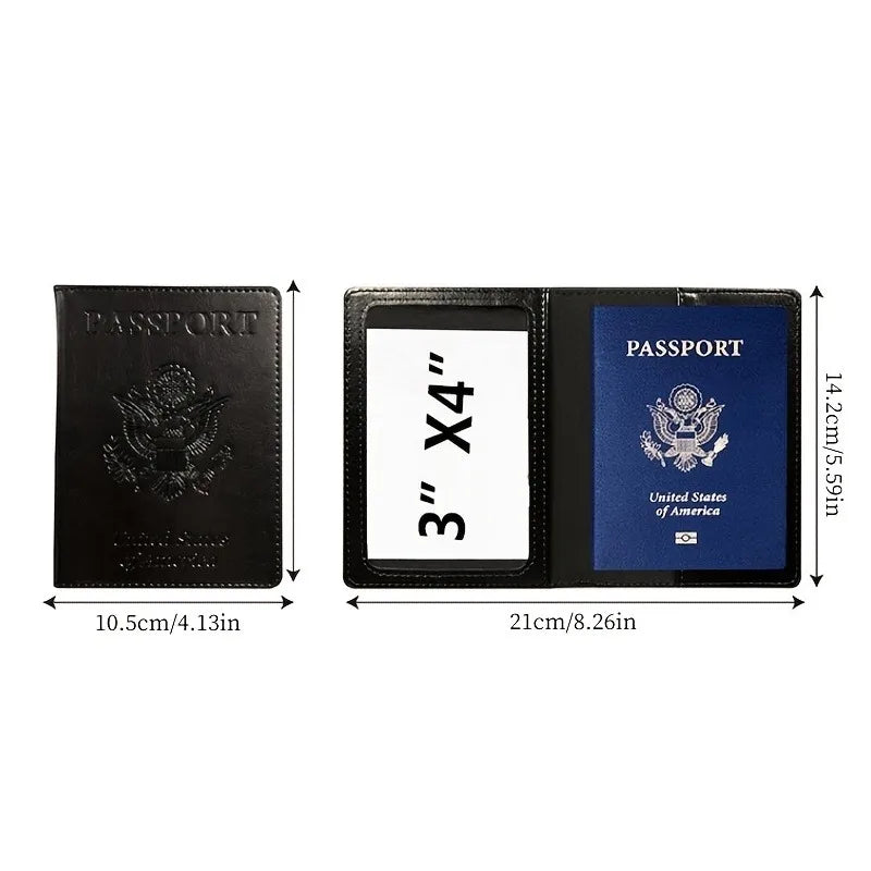 Leather Car Registration & Insurance Holder – Men's Driving License Cover, Auto Documents & Credit Card Storage Bag