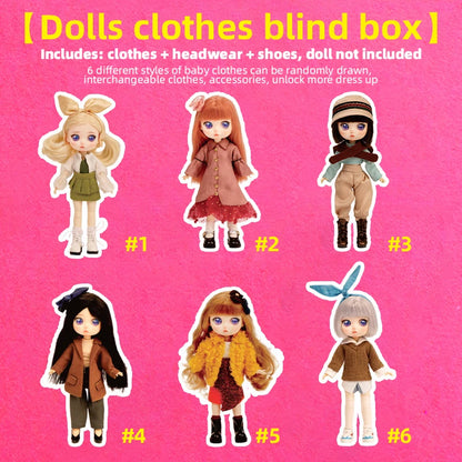 Lady Doolli 1/12 BJD Dolls Blind Box – 15cm Ob11 Mystery Anime Figure Toy, Kawaii Designer Gift