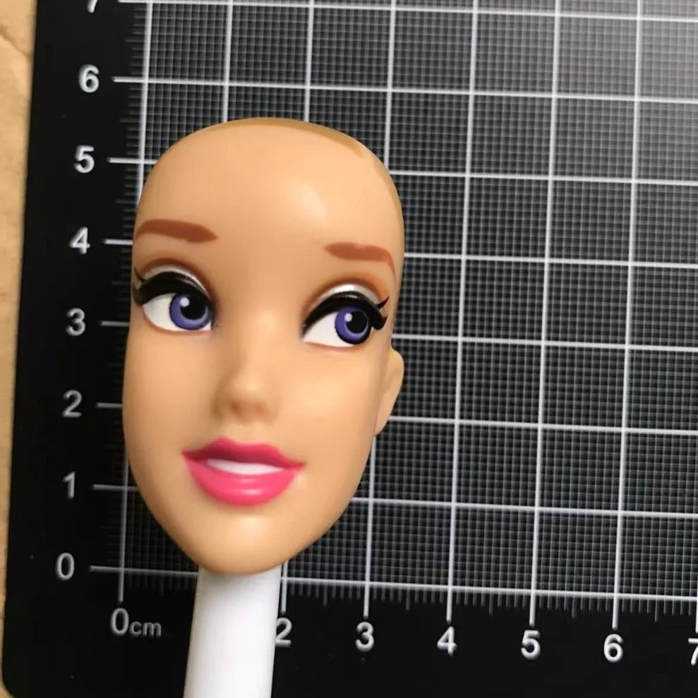 DISNEY Doll Heads – Bald Red Hair King, Queen & Alice with Makeup for DIY Dressing & Accessories