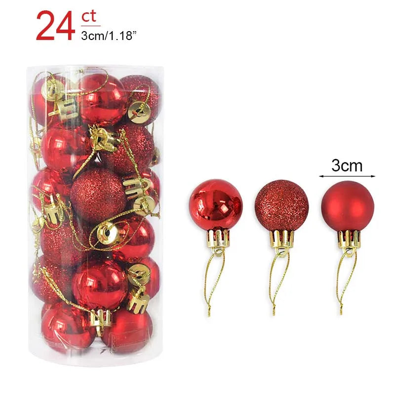 Christmas Ball Ornaments – Hanging Tree Pendants for Xmas, Home Decor, 2026 New Year & Holiday Gifts