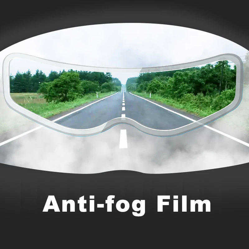 4PCS Universal Motorcycle Helmet Anti-Fog & Rainproof Film - Clear Coating Sticker for Helmet Accessories