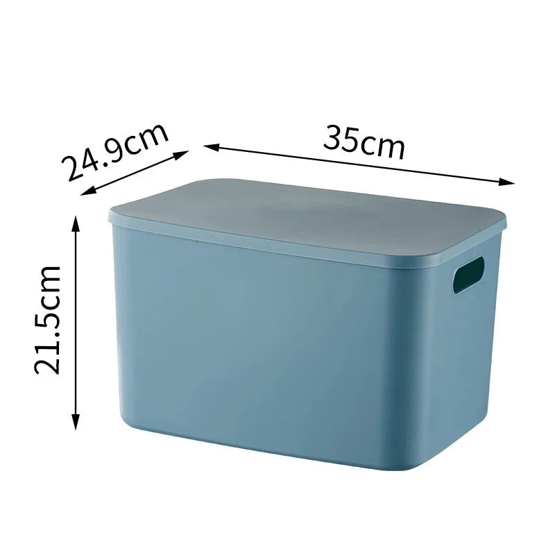Plastic Storage Box Organizer – Stackable Colorful Baskets for Jewelry, Lipstick, Toys, Underwear & Desktop Snacks