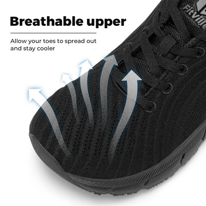 FitVille Men’s Wide Toe Box Running Shoes – Cushioned, Non-Slip, Lightweight & Breathable Extra Wide Width Sneakers