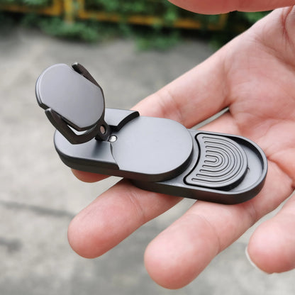 Target Push Fidget Slider Toy – Metal Finger Spin Coin EDC Haptic Decompression Toy for Adults & Stress Relief Gift