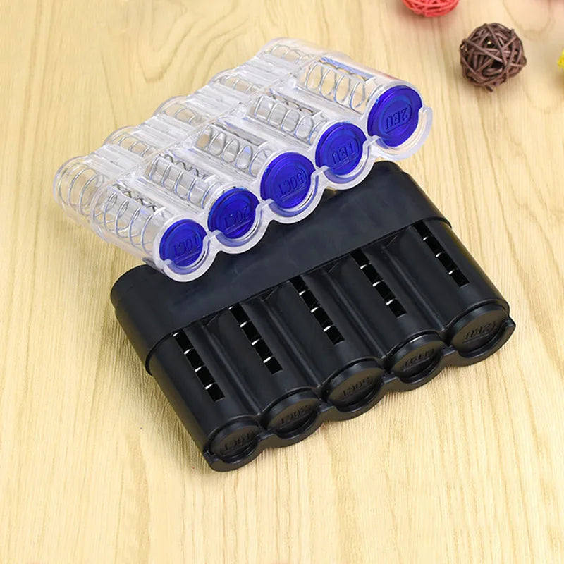 Car Coin Storage Purse – Euro Coin Bank Holder, Plastic Wallet & Cash Organizer Box for Savings
