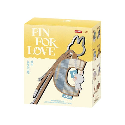 POP MART The Monsters Pin for Love – Letter Pendant Blind Box Mystery Toy, Anime Figure Ornament Gift