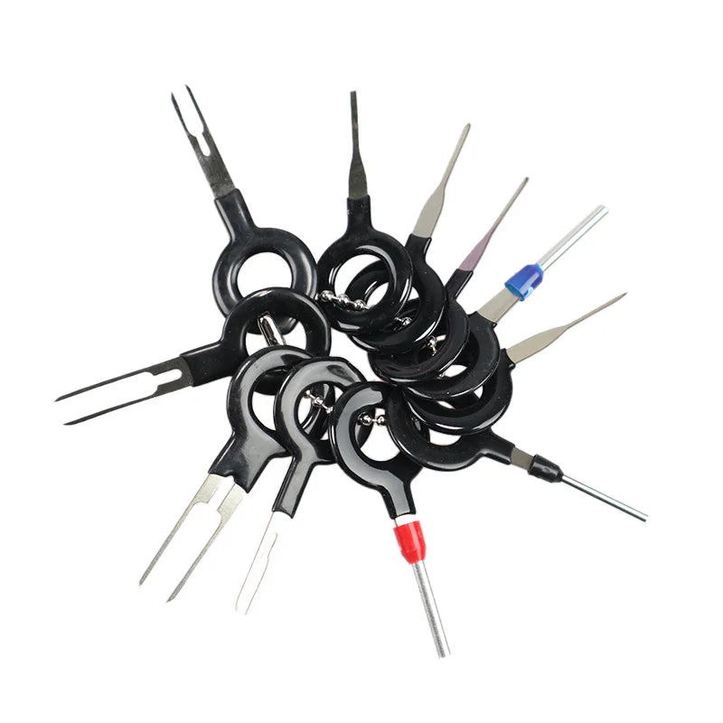 11/18/26-Pcs Car Terminal Removal & Repair Tool Kit – Electrical Wiring Crimp Connector Pin Extractors for Automotive Plugs