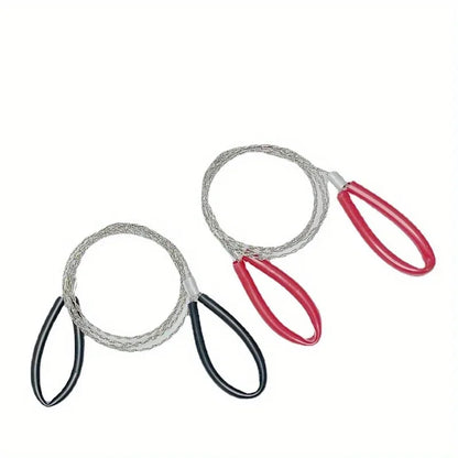 Portable Stainless Steel Wire Saw — Pocket Chain Saw with Finger Handle for Camping, Hiking & Survival