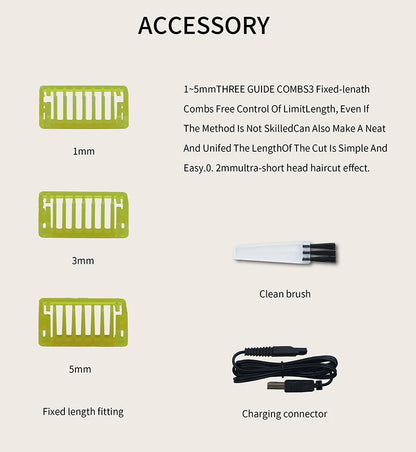 MLG Portable Electric Shaver for Men & Women – Full Body USB Trimmer with T-Shaped Blade, Washable Razor
