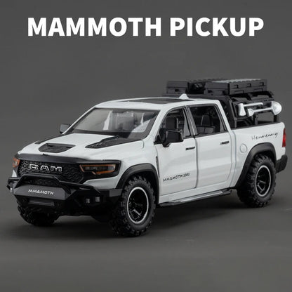 1:32 Dodge RAM 1000 TRX Mammoth Alloy Model Truck — Pull-Back with Sound & Light | Kids’ Collectible Birthday Gift