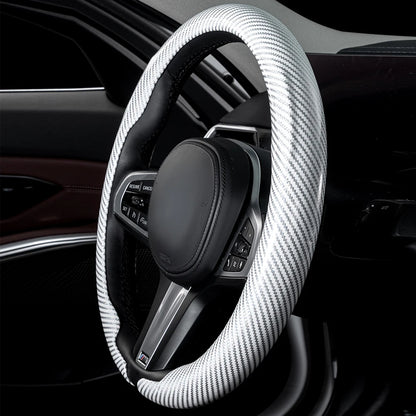 Universal 36-38cm Car Steering Wheel Cover — Non-Slip, Breathable, Fits Round & D-Shaped Wheels