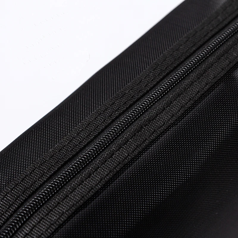 Transparent Mesh Zipper Cosmetic Bag – Fashionable Black Toiletry Organizer, Small & Large Makeup Pouch for Women