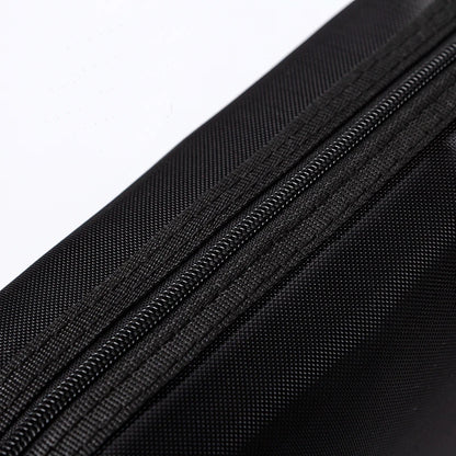 Transparent Mesh Zipper Cosmetic Bag – Fashionable Black Toiletry Organizer, Small & Large Makeup Pouch for Women