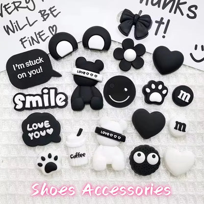 19PCS Little Bear PVC Shoe Charms – Animal Decorations for Clogs & Sandals, Party & Christmas Gifts