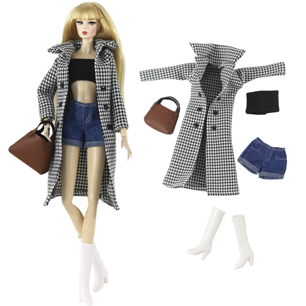 1:6 Scale Doll Clothes Set – Dress Outfit for 11.5-inch (30cm) Dolls, Multiple Styles for Girls’ Gifts