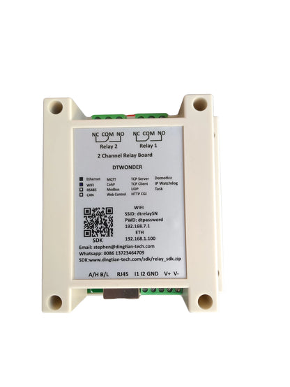 WiFi Ethernet Relay Switch Module – Modbus MQTT TCP UDP Web Control Smart Timer Automation Board with RS485 CAN CoAP Support