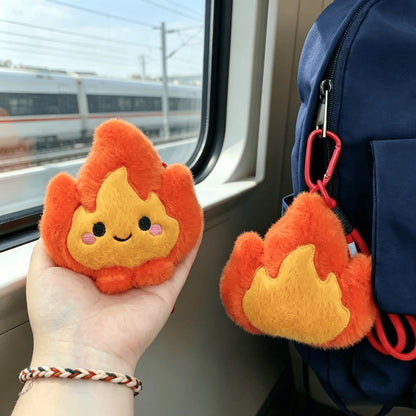 Small Spark Plush Keychain - 3D Embroidered Charm with Detachable Hanging Rope and Soft, Low-Shedding Plush