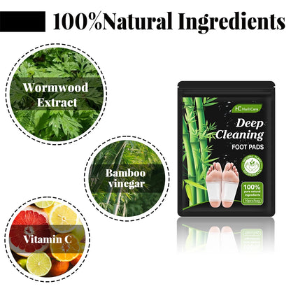 10PCS Herbal Detox Foot Patches – Stress Relief & Deep Sleep Aid | Natural Foot Care & Body Cleanse