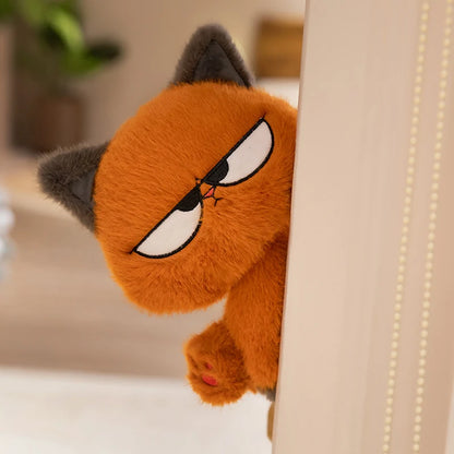 25CM Cute Orange Cat Plushie – Soft Kawaii Stuffed Animal Toy for Kids, Birthday & Halloween Gift