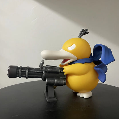 Pokemon Psyduck Action Figure — 9/15cm Gatling Gun Model for Desktop Decor & Gifts