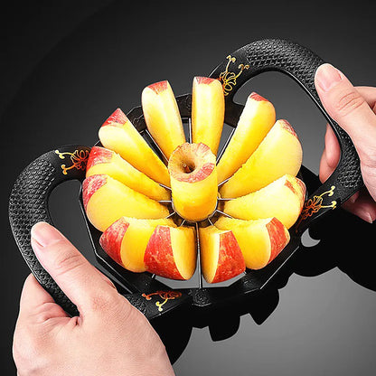 Versatile 8-in-1 Stainless Steel Kitchen Tool: Apple Corer, Slicer, Fruit Splitter, Pear Divider, Cutting Knife, Vegetable Chopper, and More!