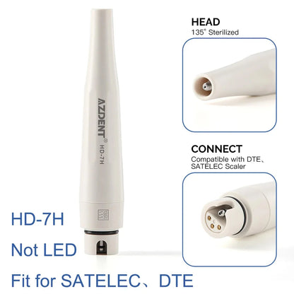 AZDENT Ultrasonic Piezo Scaler Handpiece – Compatible with SATELEC, DTE, WOODPECKER, EMS, VRN, 135° Sterilized