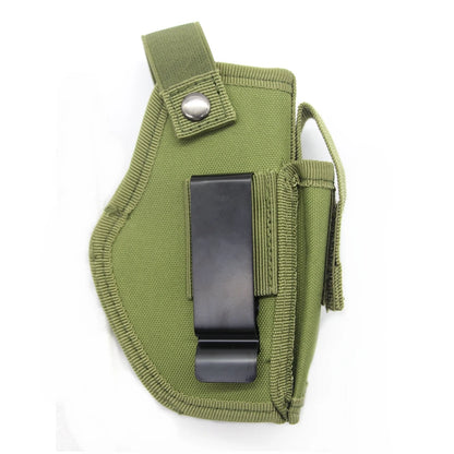 Tactical Universal Gun Holster - Left/Right Hand Waist Concealed Carry for Glock 17/19, Beretta M9, 1911, P226, 9mm Mag Pouch