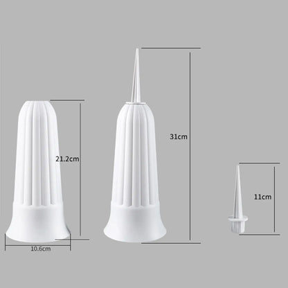 2 Pack Cemetery Vases with Spikes – Artificial Flower Grave Decorations for Memorials