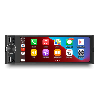 1DIN Universal 6.86" MP5 Car Radio – Wireless CarPlay Android Auto Multimedia Video Player with AUX, USB, SWC, Bluetooth & Touchscreen
