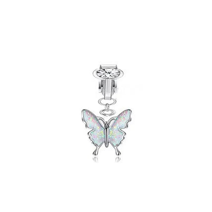 Faux Belly Ring - Non-Piercing Clip-On Navel Button Body Jewelry Belly Piercing Accessory