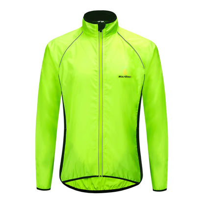 WOSAWE Men's Windproof Waterproof Cycling Jacket – Reflective MTB Bike Windbreaker & Vest