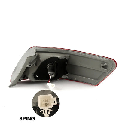Toyota Camry 2010–2011 Rear Outer Tail Light Assembly - Red Clear Turn Signal & Brake Stop Lamp