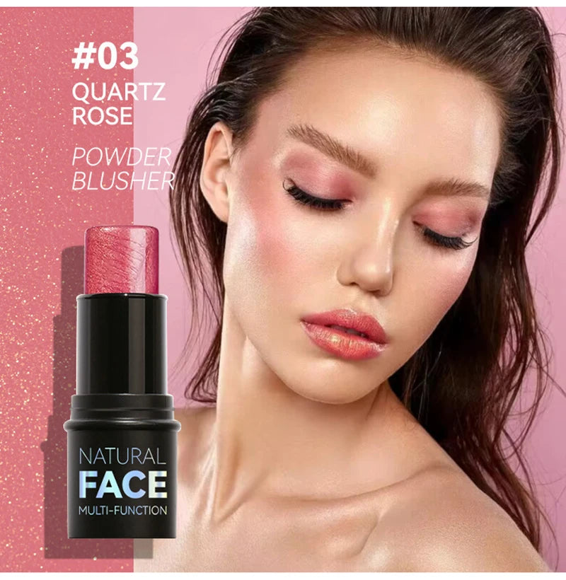 Face Pearl Stone Highlighter Stick – Long-Lasting Contour & Brightening Cheek Illuminator Makeup