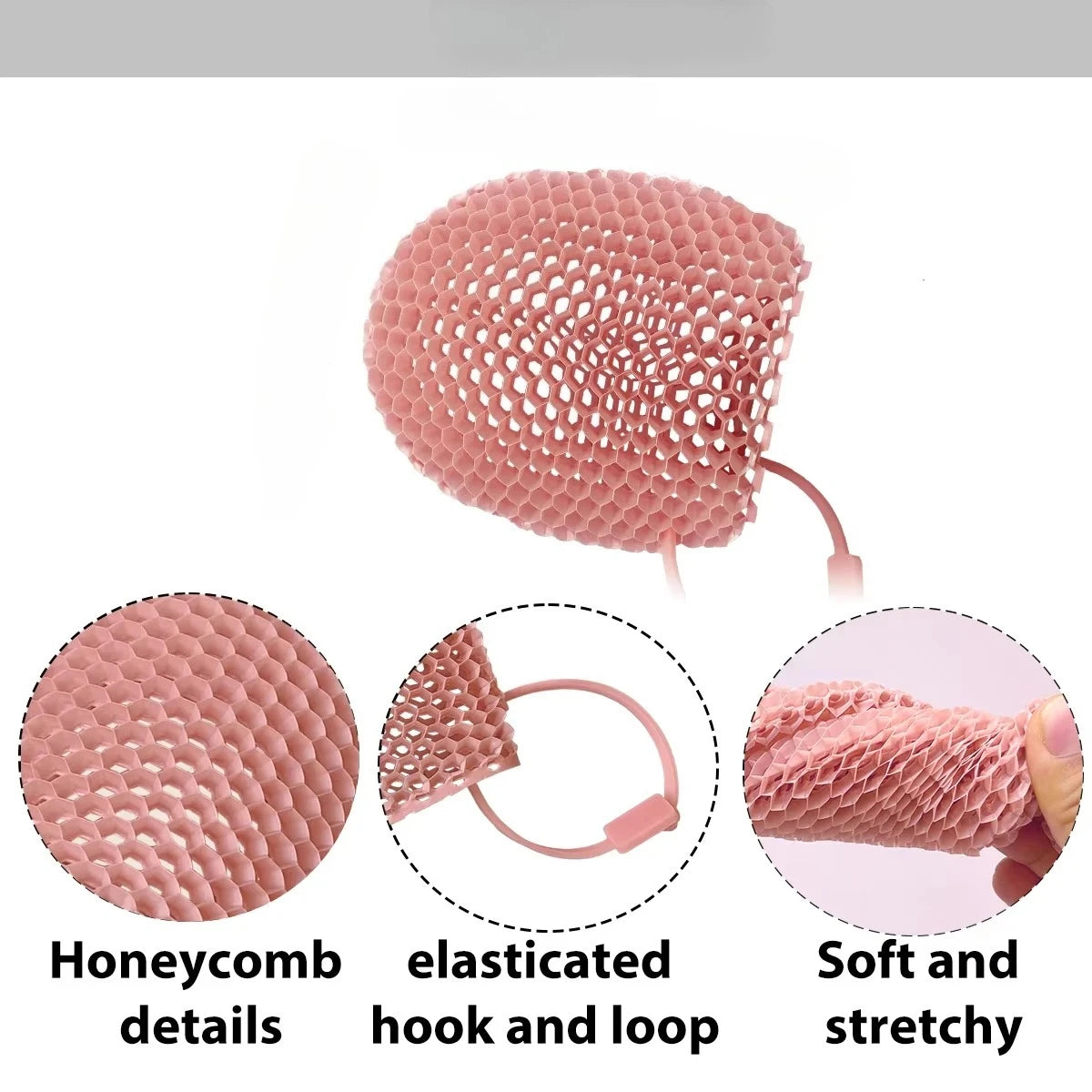 Honeycomb Exfoliating Shower Finger Caps - Breathable Skin Cleansing Scrubbers