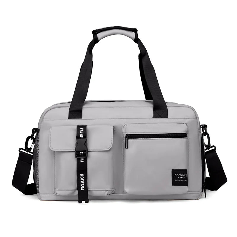 Large Fitness & Sports Duffel Bag – Women’s Gym, Yoga, Swimming Travel Backpack with Dry/Wet Shoes Pocket