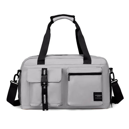Large Fitness & Sports Duffel Bag – Women’s Gym, Yoga, Swimming Travel Backpack with Dry/Wet Shoes Pocket