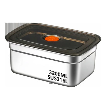 304 Stainless Steel Leak-Proof Bento Lunch Box – Sealed Food Storage Container for Fridge, Freezer & Camping