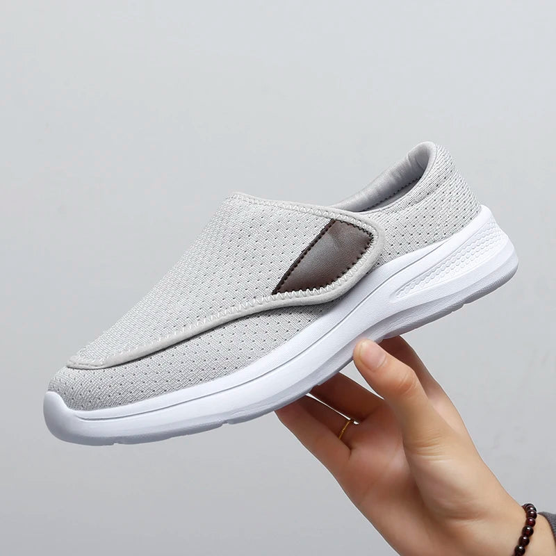 Orthopedic Wide Fit Women’s Sneakers – Soft Comfortable Diabetic Walking Shoes for Swollen Feet & Thumb Correction Support