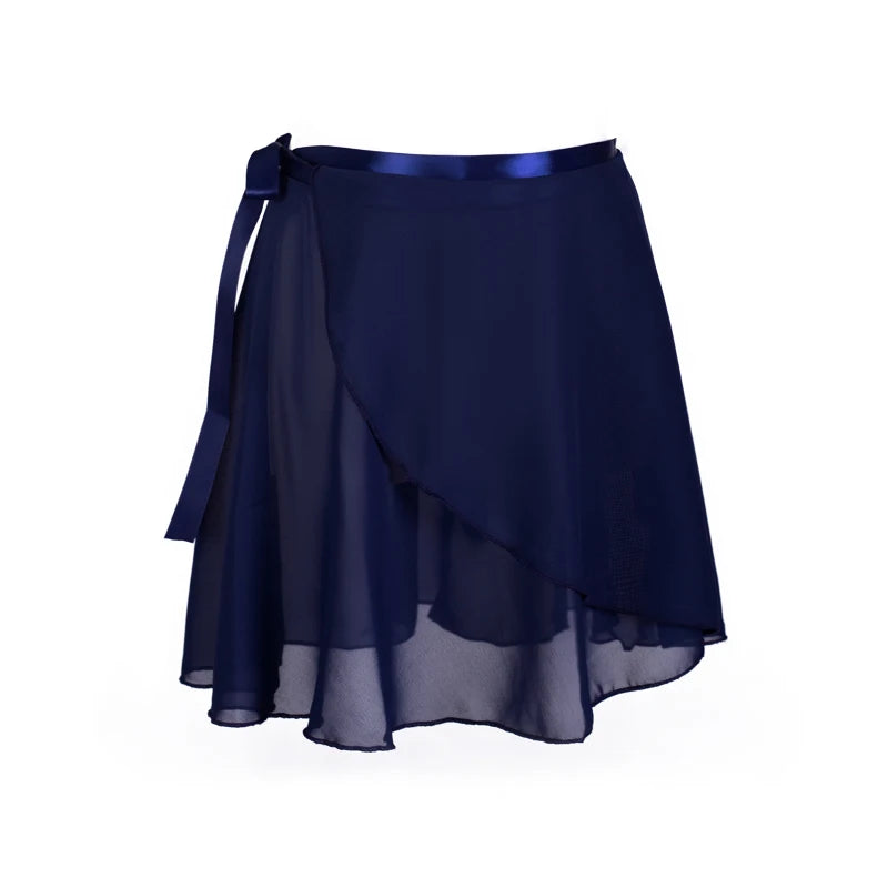 Adult Chiffon Ballet Tutu Skirt - Wrap Dance Skirt for Women & Girls Gymnastics Training