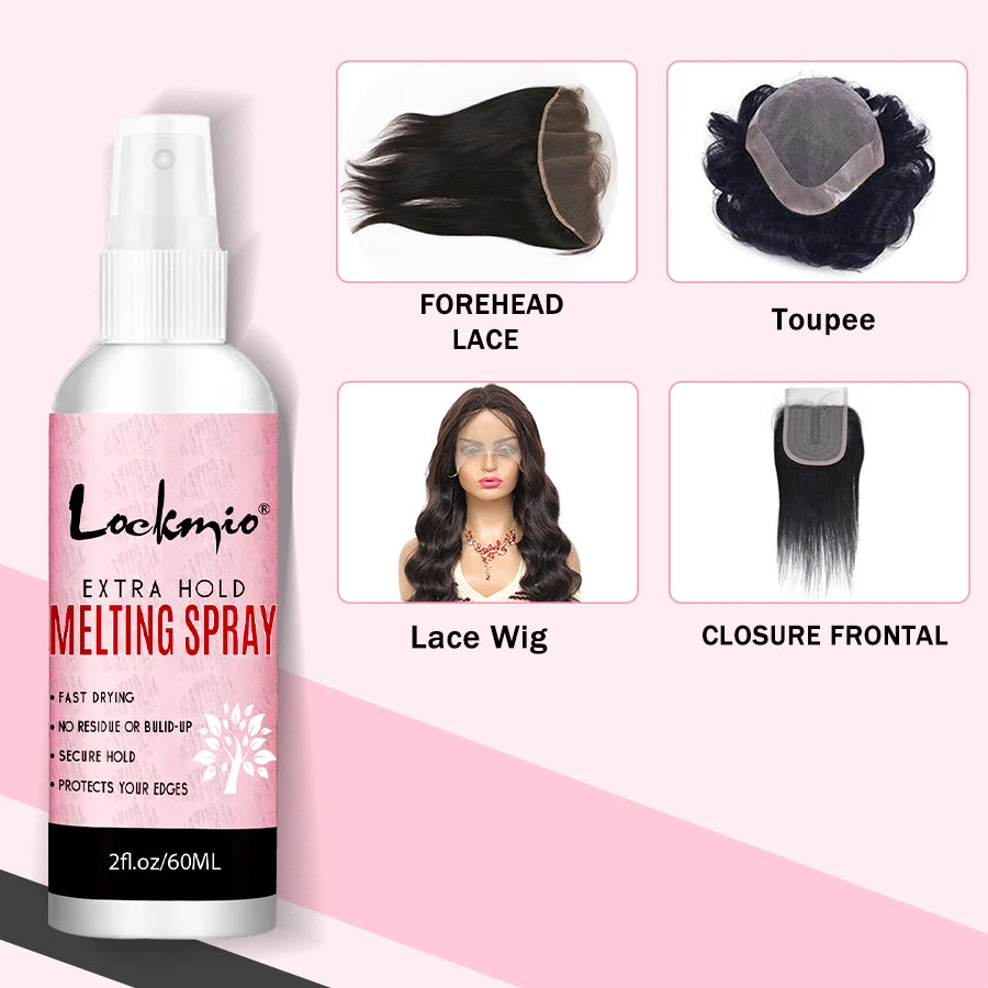 LOCKMIO 60ML Lace Wig Glue - Fast-Drying Long-Lasting Adhesive for Wigs, Mesh & Cosplay Installations