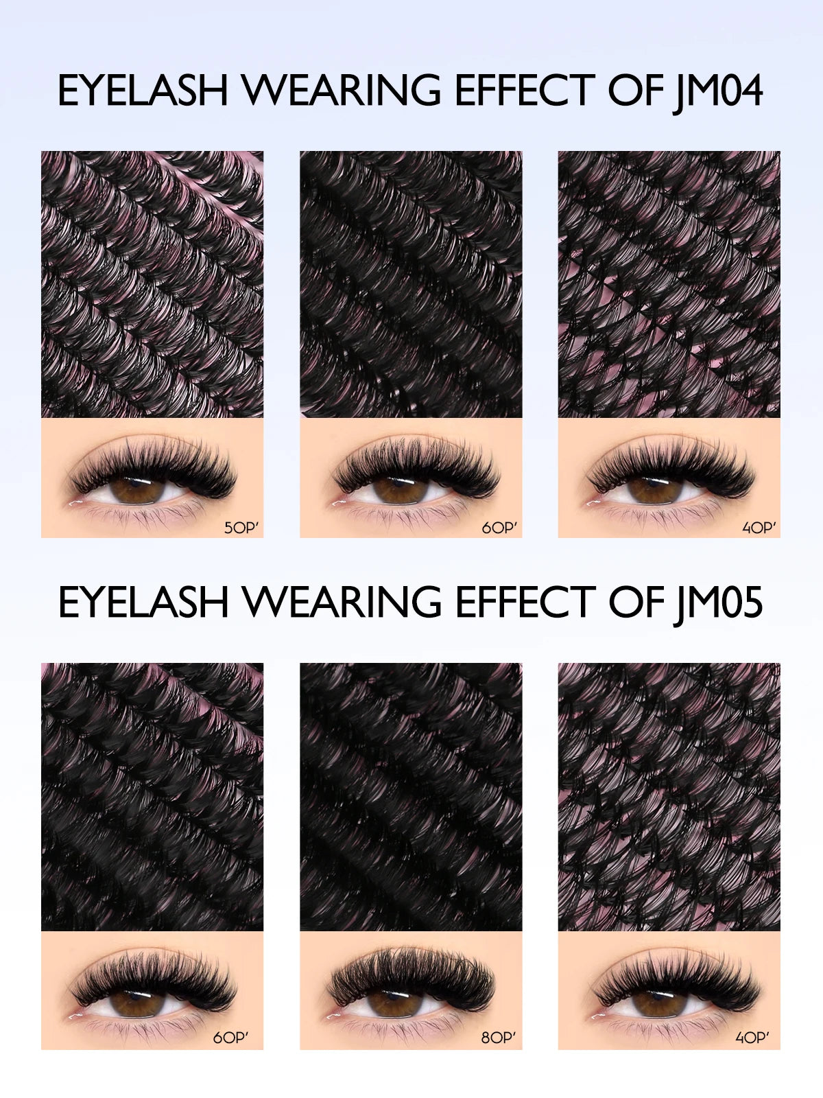 GROINNEYA Eyelash Clusters Kit – Large Capacity Wispy Individual Lashes for Natural DIY Extensions, Beginner-Friendly