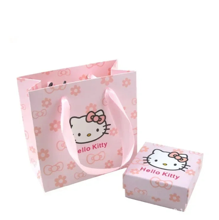Sanrio Hello Kitty Necklace – Diamond Pendant Clavicle Chain for Girls | Birthday & Holiday Gift
